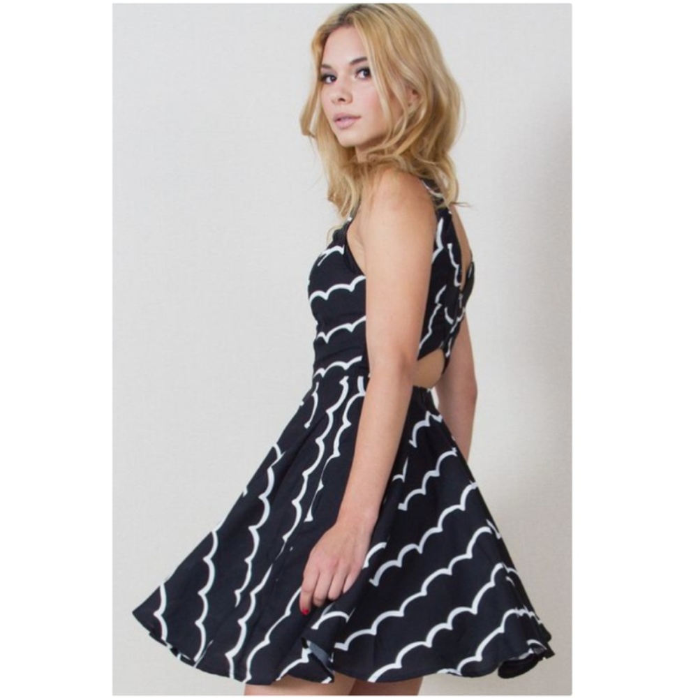 NWT Sugar Lips Black & White Mini Dress: S